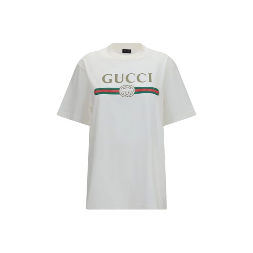 Gucci Women Cotton And Silk Jersey T-Shirt